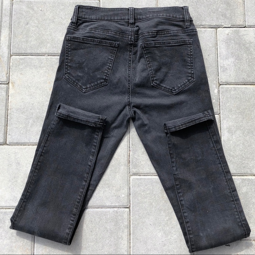 EUC Ann Taylor Dark Grey Modern Fit Skinny Jeans - Picture 6 of 7